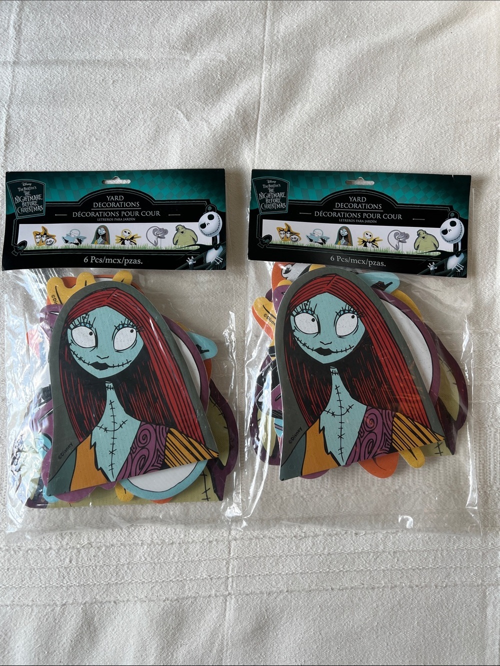 Disney The Nightmare Before Christmas Sally Yard Decorations. 2 packages